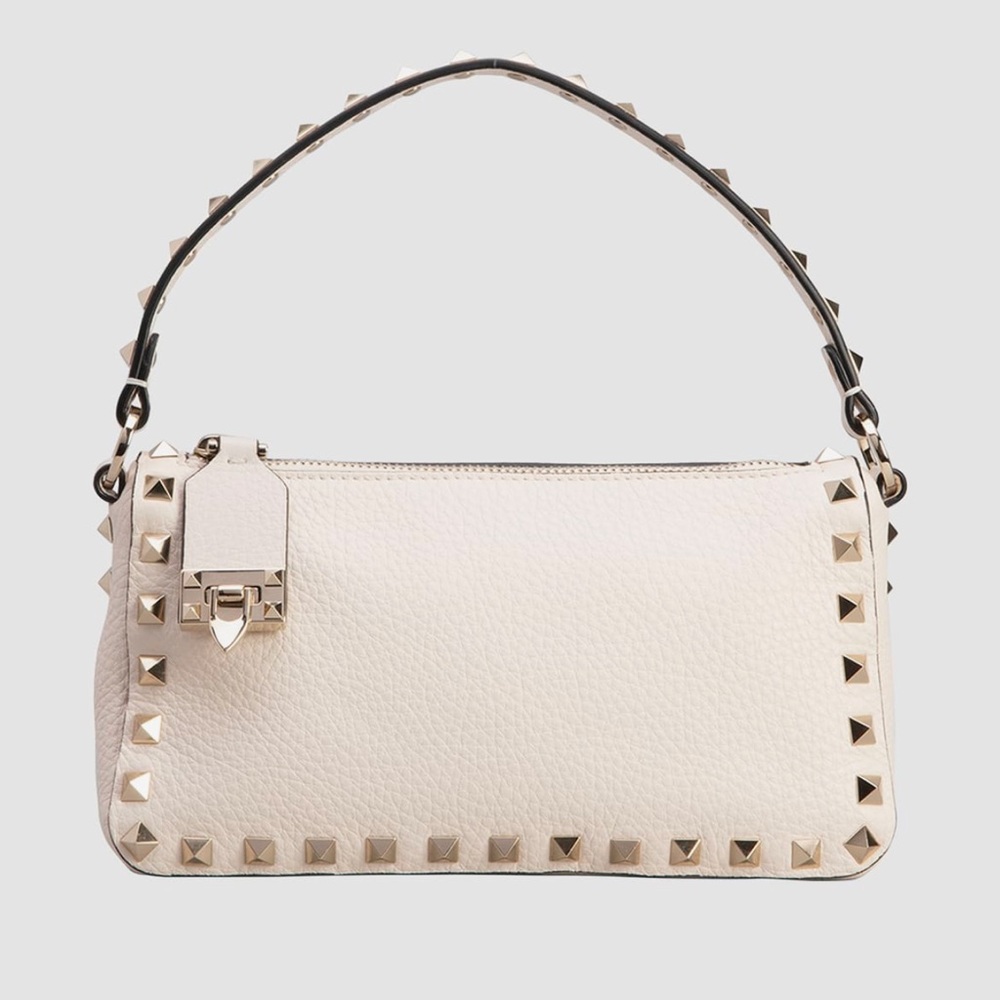 Valentino Garavani White Rockstud Shoulder Bag